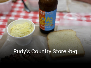 Rudy's Country Store -b-q book table