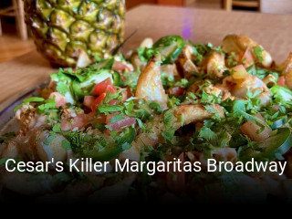 Cesar's Killer Margaritas Broadway reserve table