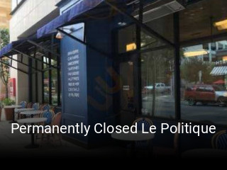 Permanently Closed Le Politique book online