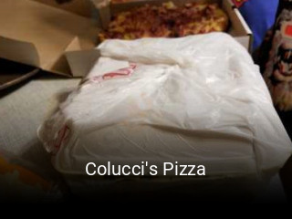 Colucci's Pizza book table