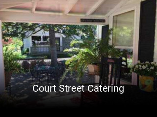 Court Street Catering reserve table