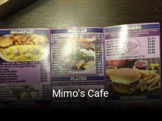 Mimo's Cafe table reservation