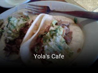 Yola's Cafe table reservation
