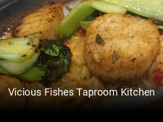 Vicious Fishes Taproom Kitchen reserve table