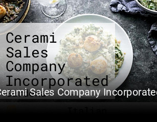 Cerami Sales Company Incorporated table reservation
