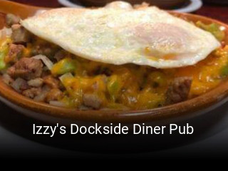 Izzy's Dockside Diner Pub book table