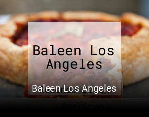 Baleen Los Angeles reservation