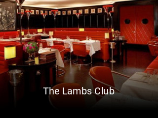 Book a table now at The Lambs Club