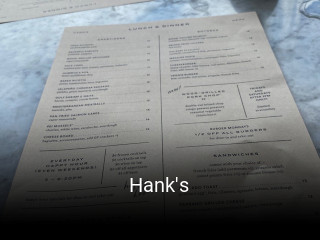Hank's table reservation