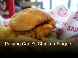 Raising Cane's Chicken Fingers book table