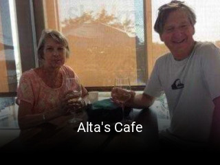 Alta's Cafe table reservation