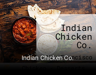 Indian Chicken Co. reserve table