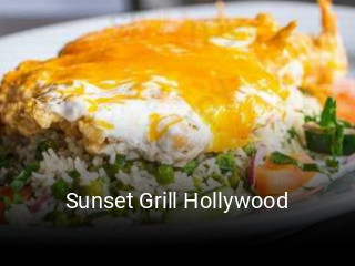 Sunset Grill Hollywood reserve table
