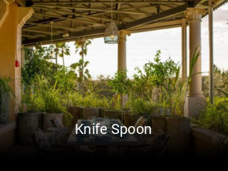 Knife Spoon reserve table