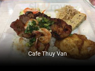 Cafe Thuy Van book table