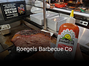 Book a table now at Roegels Barbecue Co