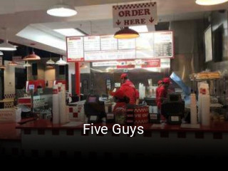Five Guys reserve table