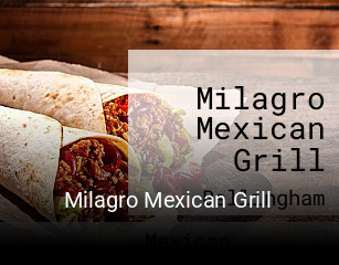 Book a table now at Milagro Mexican Grill